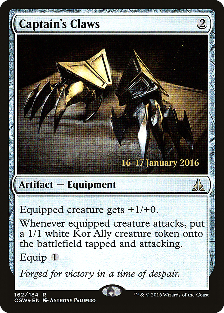 Captain's Claws (PRE-162) - Oath of the Gatewatch Promos Foil
