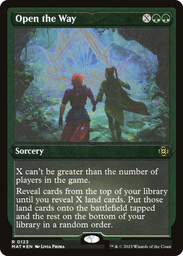 Open the Way (MAT-123) - March of the Machine: The Aftermath Etched Foil