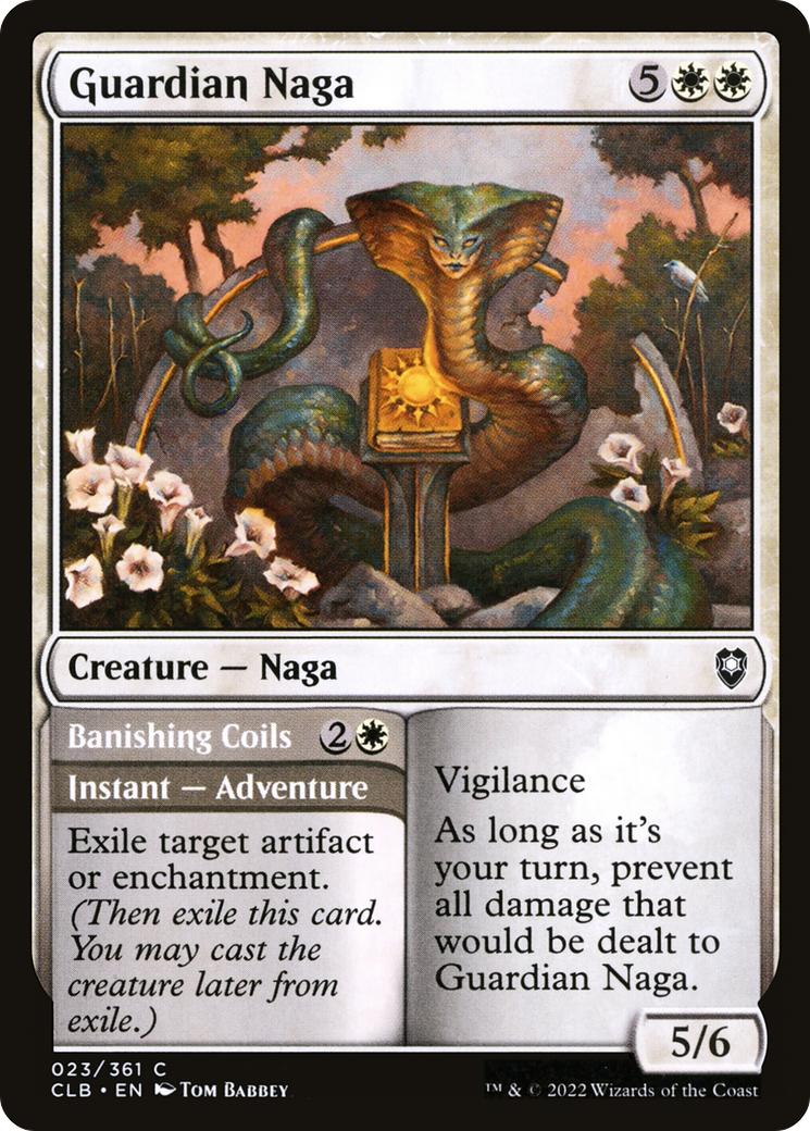 Guardian Naga (CLB-023) - Commander Legends: Battle for Baldur's Gate Foil