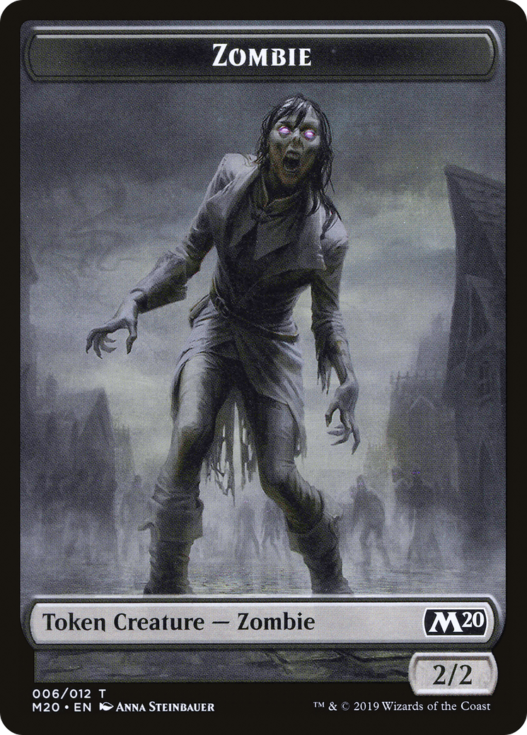 Zombie Token (M20-006) - Core Set 2020 Tokens