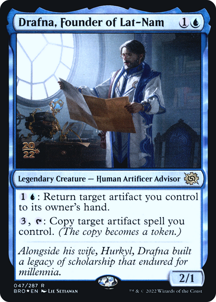 Drafna, Founder of Lat-Nam (PRE-047) - The Brothers' War Promos Foil