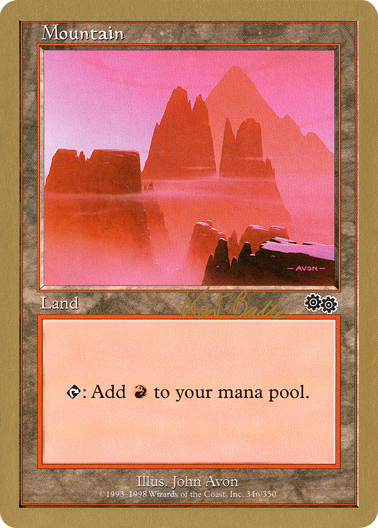 Mountain (346) - 1999 Kai Budde (USG) (WCD-) - World Championship Decks 1999