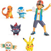 Pokémon Battle Figure: Battle Ready Battle Figure Multi Pack (Charmander, Rowlet, Zorua, Piplup, Ash & Pikachu Mini Figures)