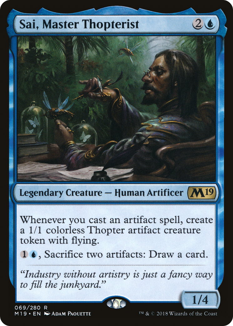 Sai, Master Thopterist (M19-069) - Core Set 2019 Foil