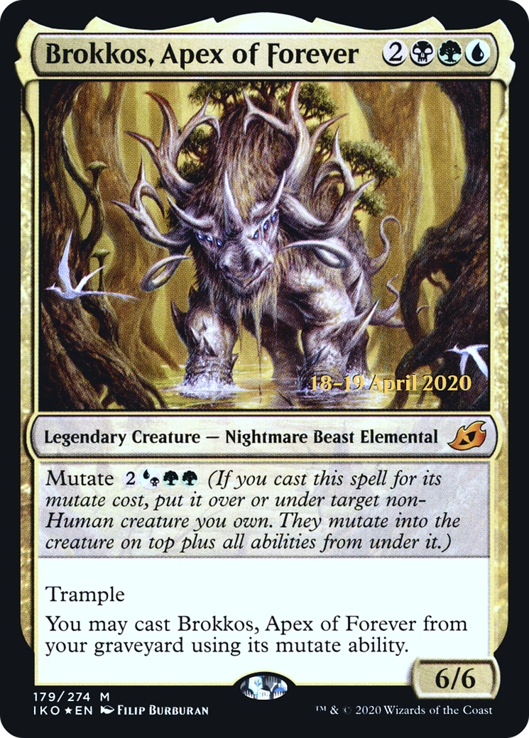 Brokkos, Apex of Forever (PRE-179) - Ikoria: Lair of Behemoths Promos Foil