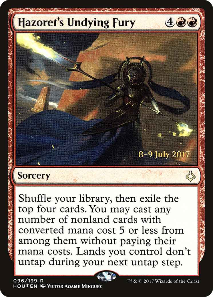 Hazoret's Undying Fury (PRE-096) - Hour of Devastation Promos Foil