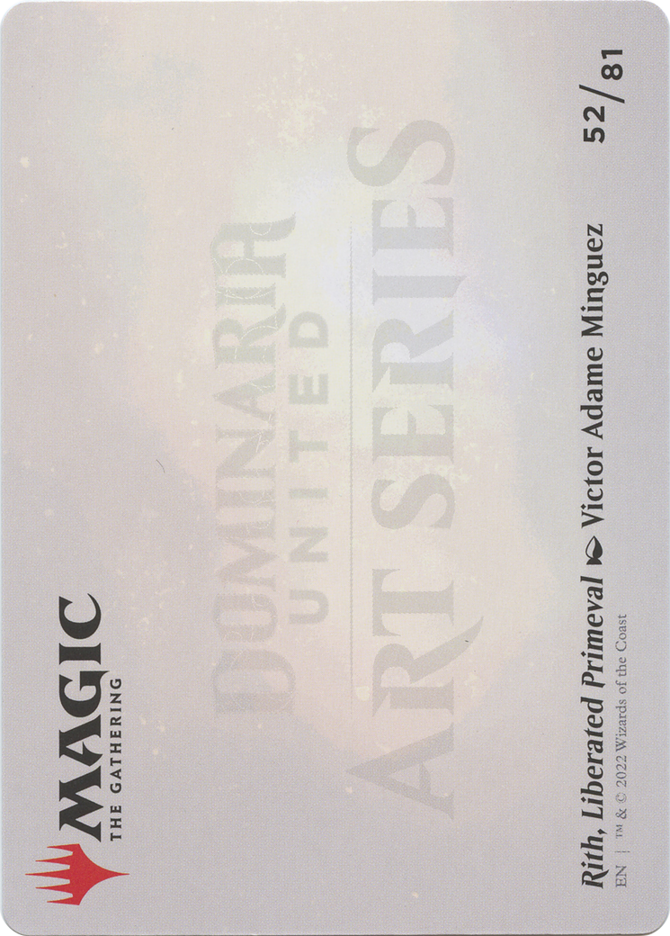 Rith, Liberated Primeval // Rith, Liberated Primeval (ADMU-052) - Dominaria United Art Series (Borderless)