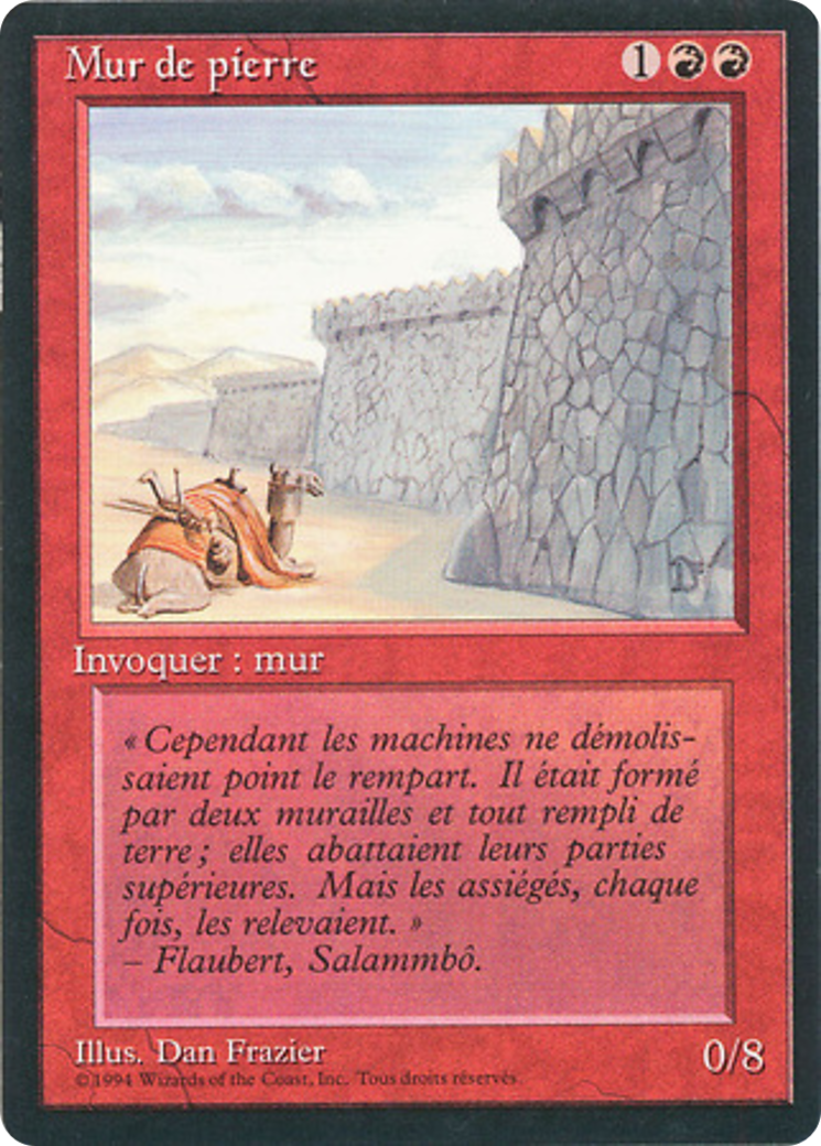 Wall of Stone (FBB-) - Foreign Black Border