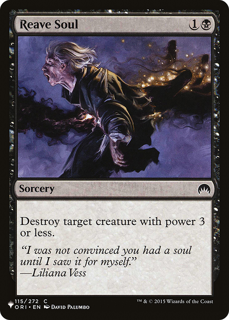 Reave Soul (LIST-115/272) - The List