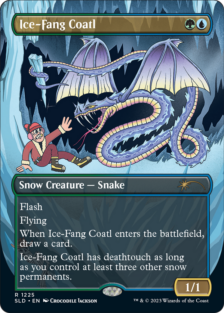 Ice-Fang Coatl (SLD-1225) - Secret Lair Drop (Borderless)
