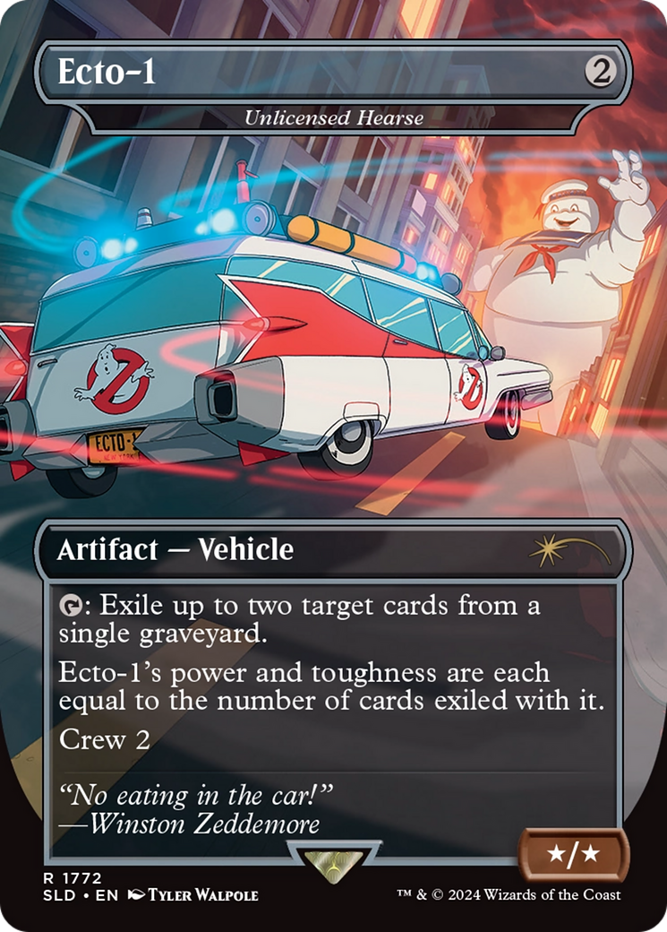 Ecto-1 - Unlicensed Hearse (SLD-1772) - Secret Lair Drop / Ecto-1 (Borderless)