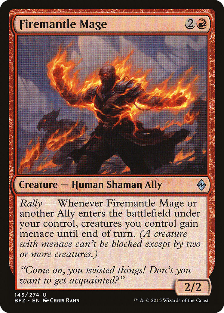 Firemantle Mage (BFZ-145) - Battle for Zendikar
