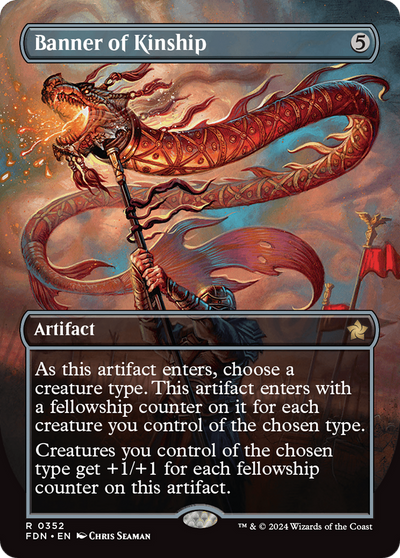 Banner of Kinship (Borderless) (FDN-352) - Foundations (Borderless) Foil