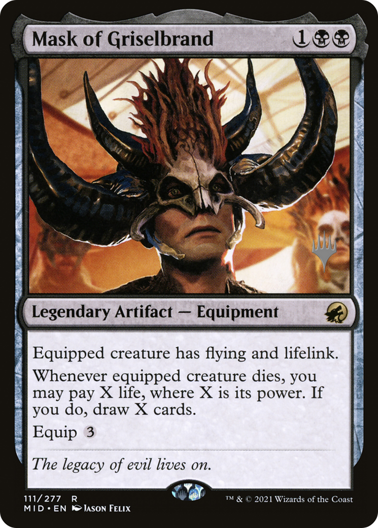 Mask of Griselbrand (Promo Pack) [Innistrad: Midnight Hunt Promos]