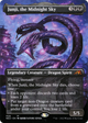 Junji, the Midnight Sky (Borderless) (NEO-409) - Kamigawa: Neon Dynasty (Borderless) Foil