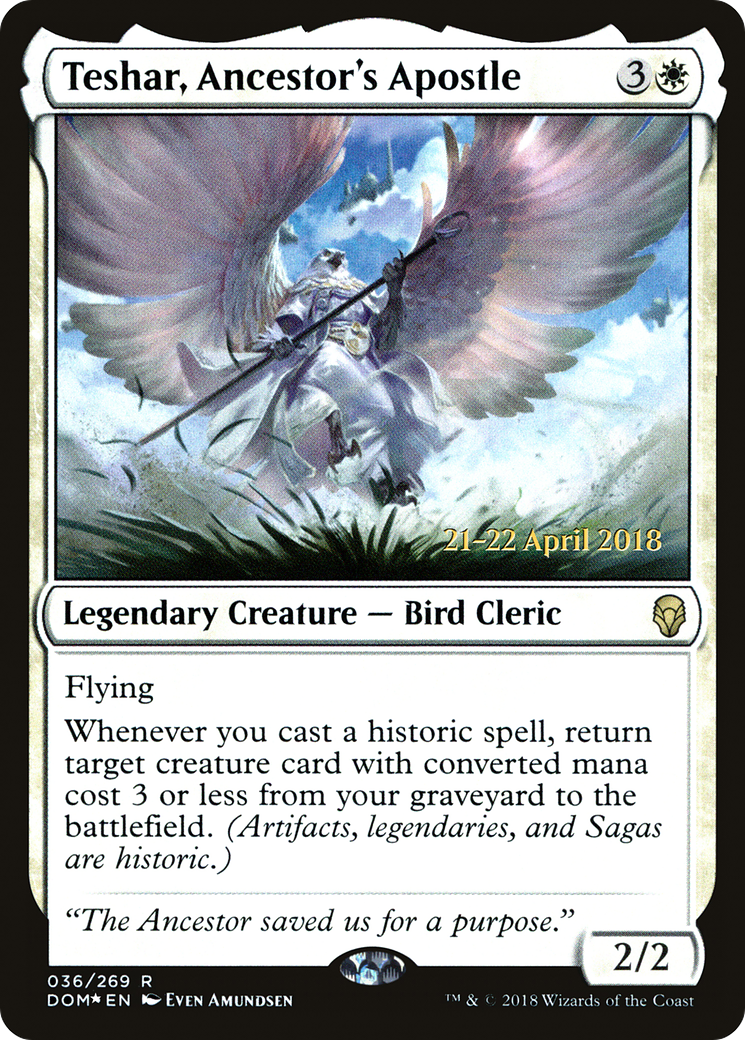Teshar, Ancestor's Apostle (PRE-036) - Dominaria Promos Foil