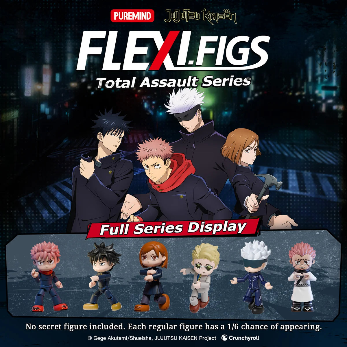 Jujutsu Kaisen - Flexi Figs Total Assault Serie Vol. 1 Figure Blind Box