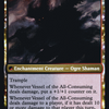 Hidetsugu Consumes All (PRE-221) - Kamigawa: Neon Dynasty Promos: (fandfc, enchantment) Foil