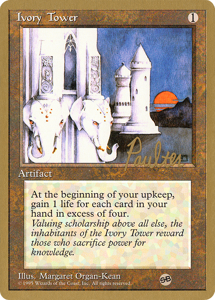 Ivory Tower - 1996 Preston Poulter (4ED) (SB) (WCD-) - Pro Tour Collector Set