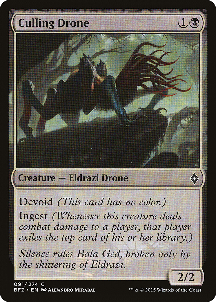 Culling Drone (BFZ-091) - Battle for Zendikar: (devoid)