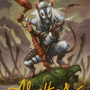 Ink-Eyes, Servant of Oni // Ink-Eyes, Servant of Oni (ABLB-050) - Bloomburrow Art Series (Borderless) Foil