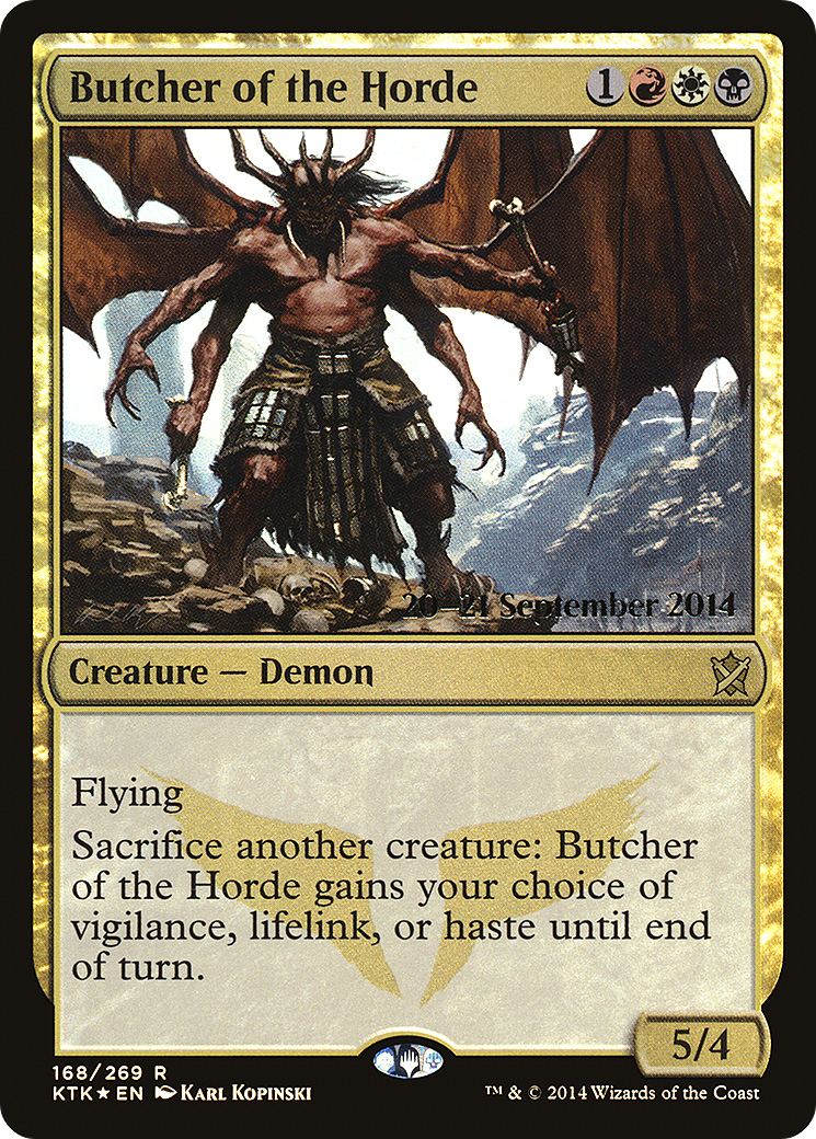 Butcher of the Horde (PRE-168) - Khans of Tarkir Promos Foil