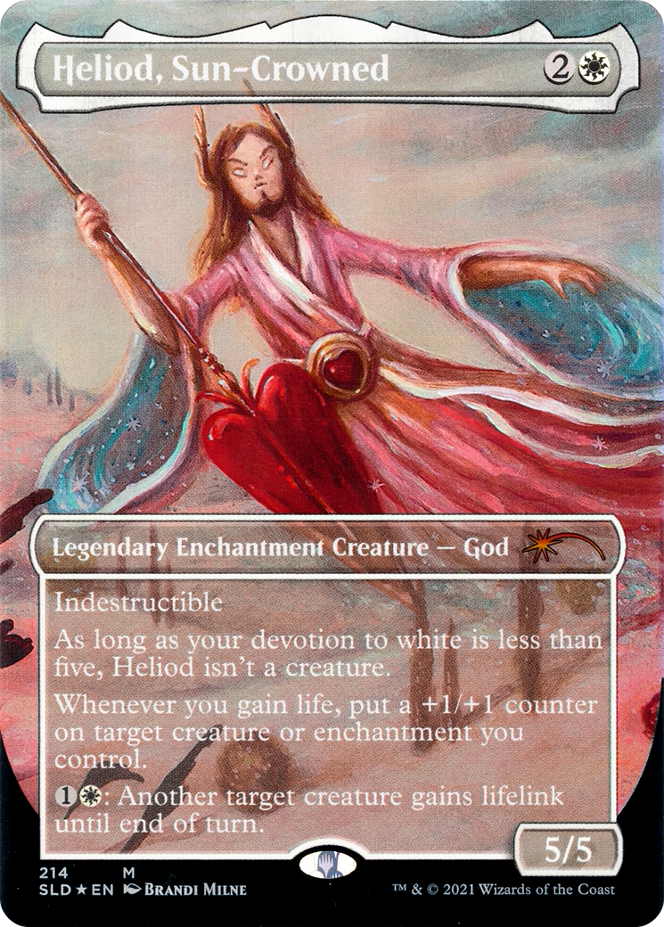 Heliod, Sun-Crowned (SLD-214) - Secret Lair Drop (Borderless) Foil