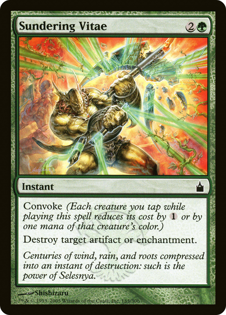 Sundering Vitae (RAV-185) - Ravnica: City of Guilds Foil