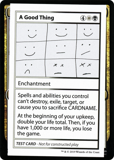 A Good Thing (No PW Symbol) (CMB1-086) - Mystery Booster Playtest Cards 2021