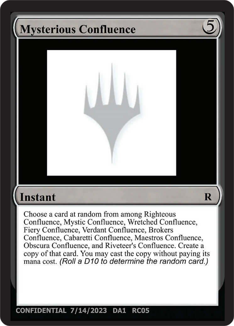 Mysterious Confluence (UNK-RC05A) - Unknown Event