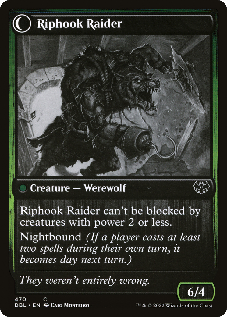 Hookhand Mariner (DBL-470) - Innistrad: Double Feature: (Double Faced Transform) Foil