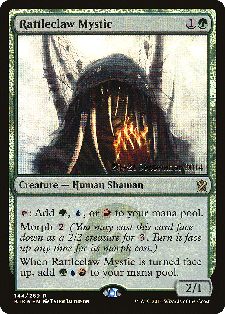 Rattleclaw Mystic (PRE-144) - Khans of Tarkir Promos Foil