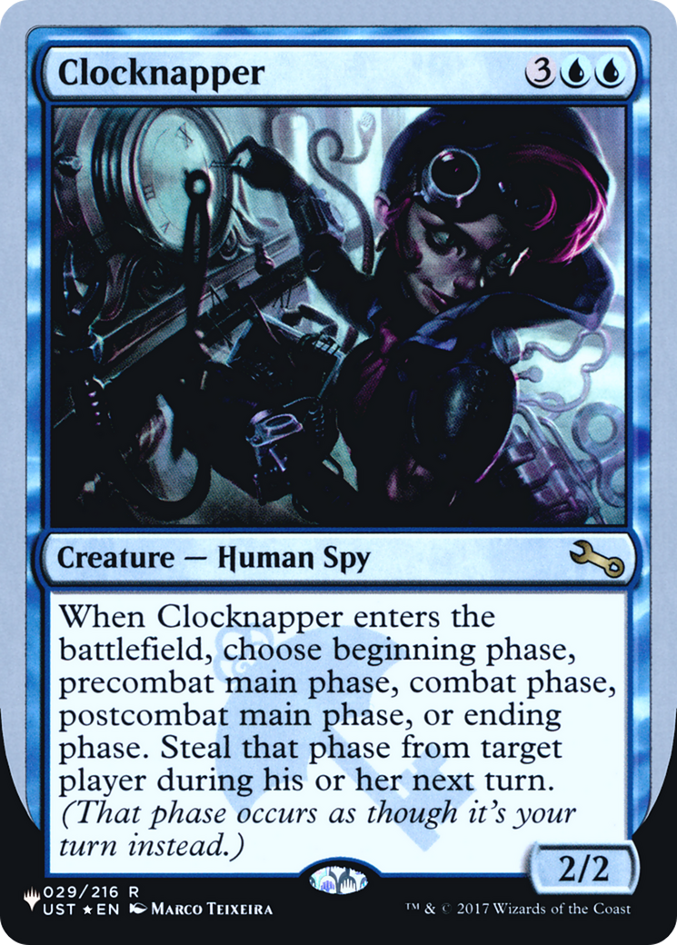Clocknapper (LIST-029/216) - The List (Unfinity Foil Edition) Foil