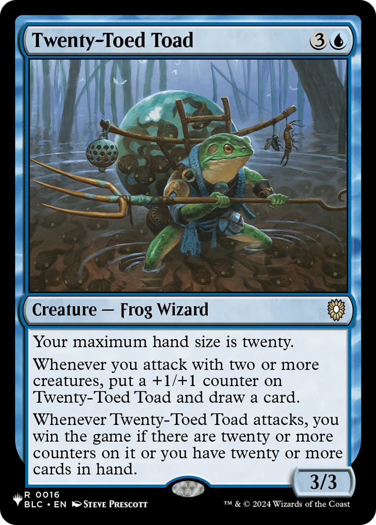 Twenty-Toed Toad (LIST-0016) - The List