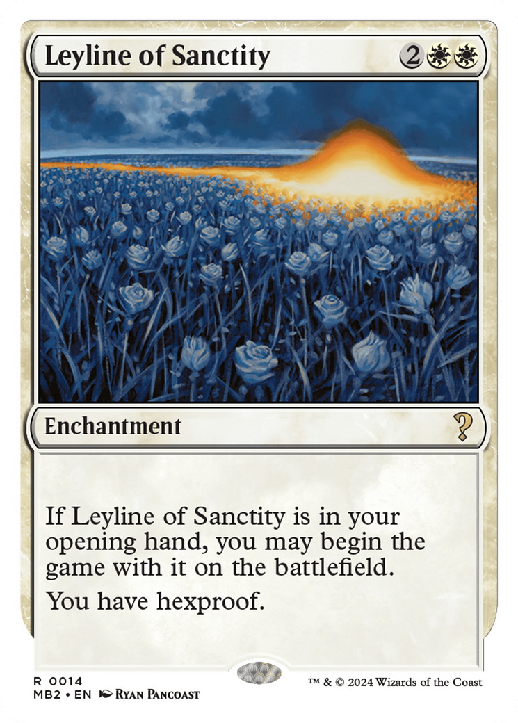 Leyline of Sanctity (White Border) (MB2-014) - Mystery Booster 2