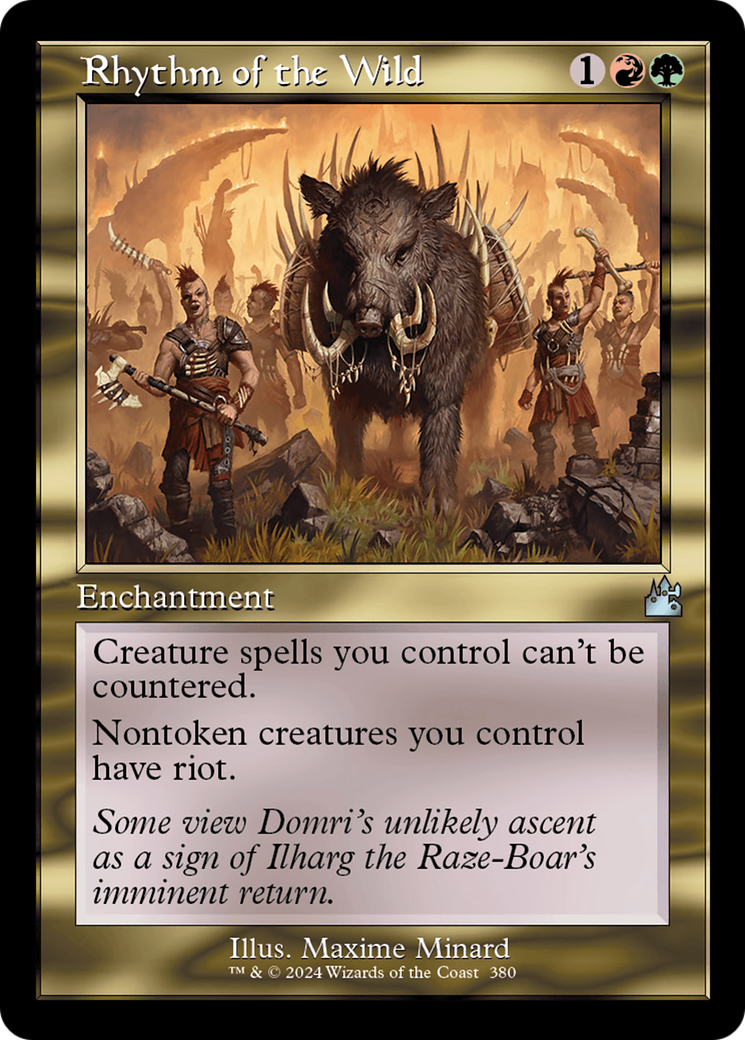 Rhythm of the Wild (Retro Frame) (RVR-380) - Ravnica Remastered