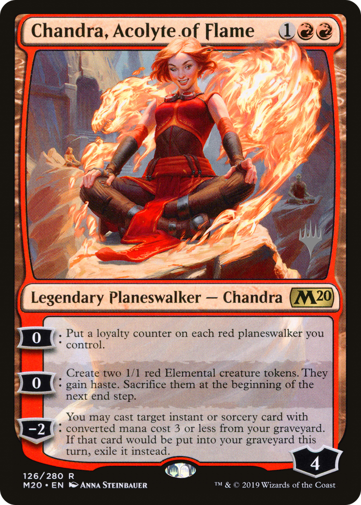 Chandra, Acolyte of Flame (PPM20-126) - Core Set 2020 Promos Foil