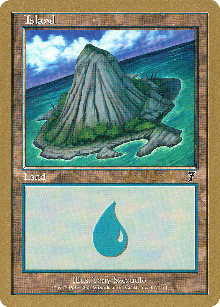 Island (335) - 2001 Alex Borteh (INV) (WCD-) - World Championship Decks 2001