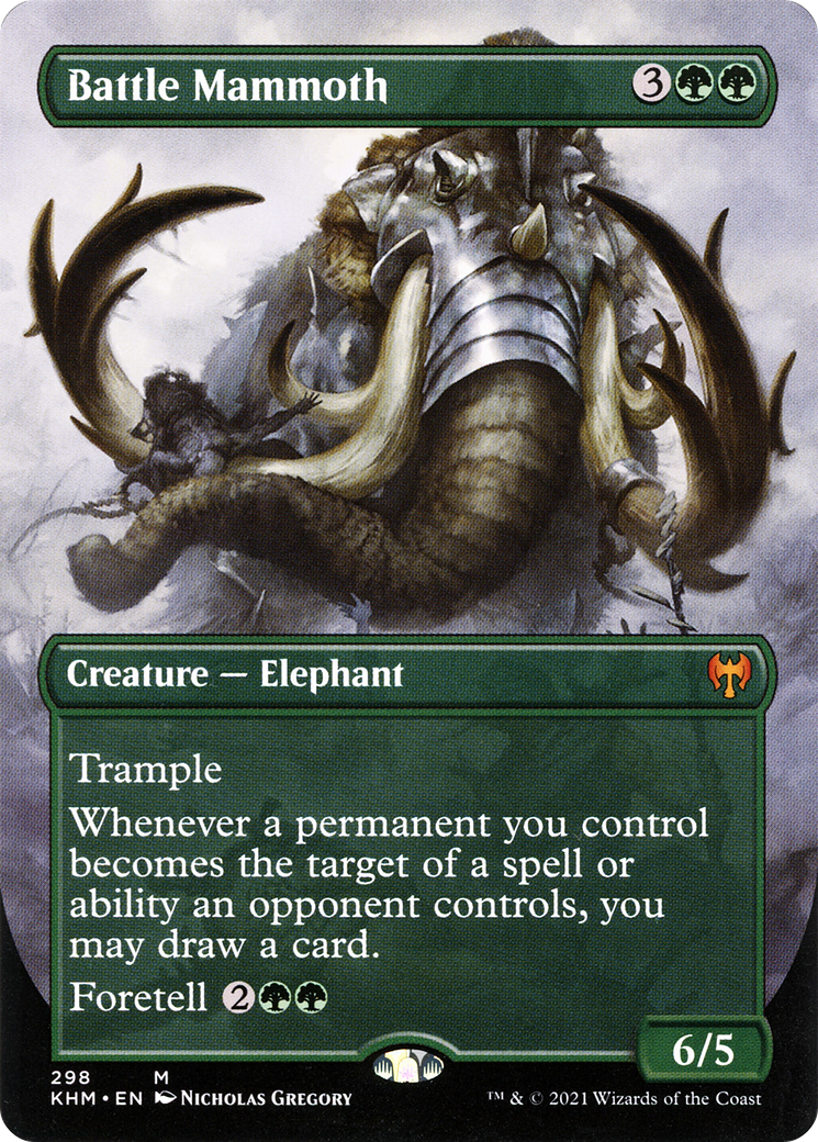 Battle Mammoth (Borderless) (KHM-298) - Kaldheim (Borderless)