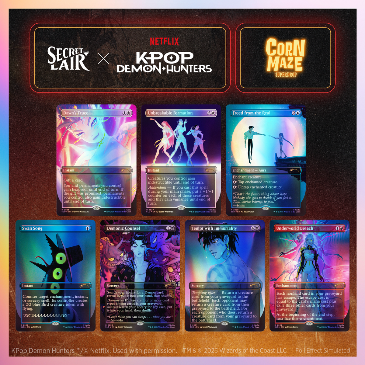 Secret Lair x KPop Demon Hunters: How It's Done Foil Edition
