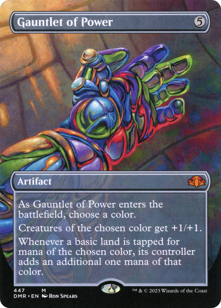 Gauntlet of Power (Borderless) (DMR-447) - Dominaria Remastered (Borderless)
