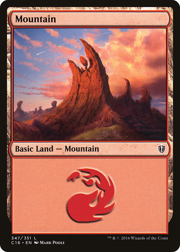 Mountain (347) (C16-347) - Commander 2016