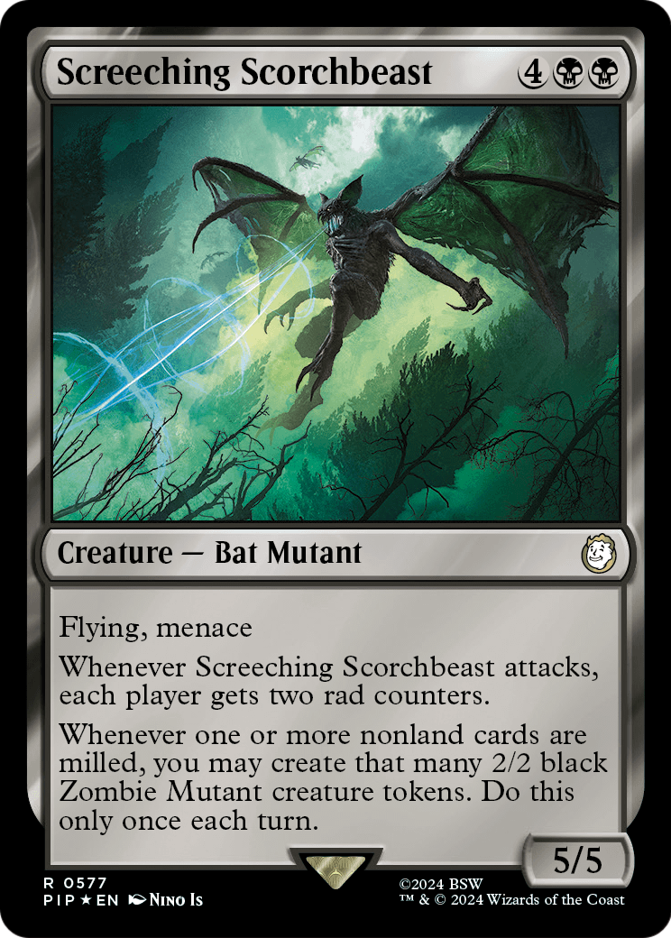 Screeching Scorchbeast (Surge Foil) (PIP-577) - Fallout Foil