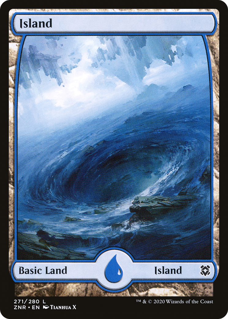 Island (271) - Full Art (ZNR-271) - Zendikar Rising: (Full Art)