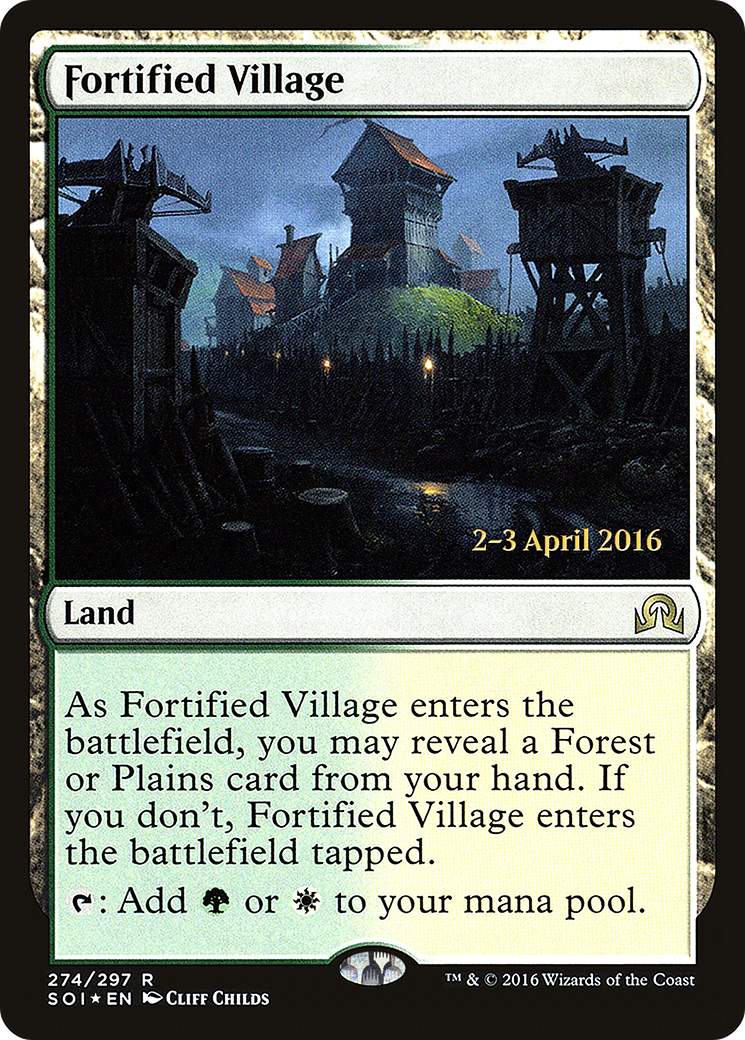 Fortified Village (PRE-274) - Shadows over Innistrad Promos Foil