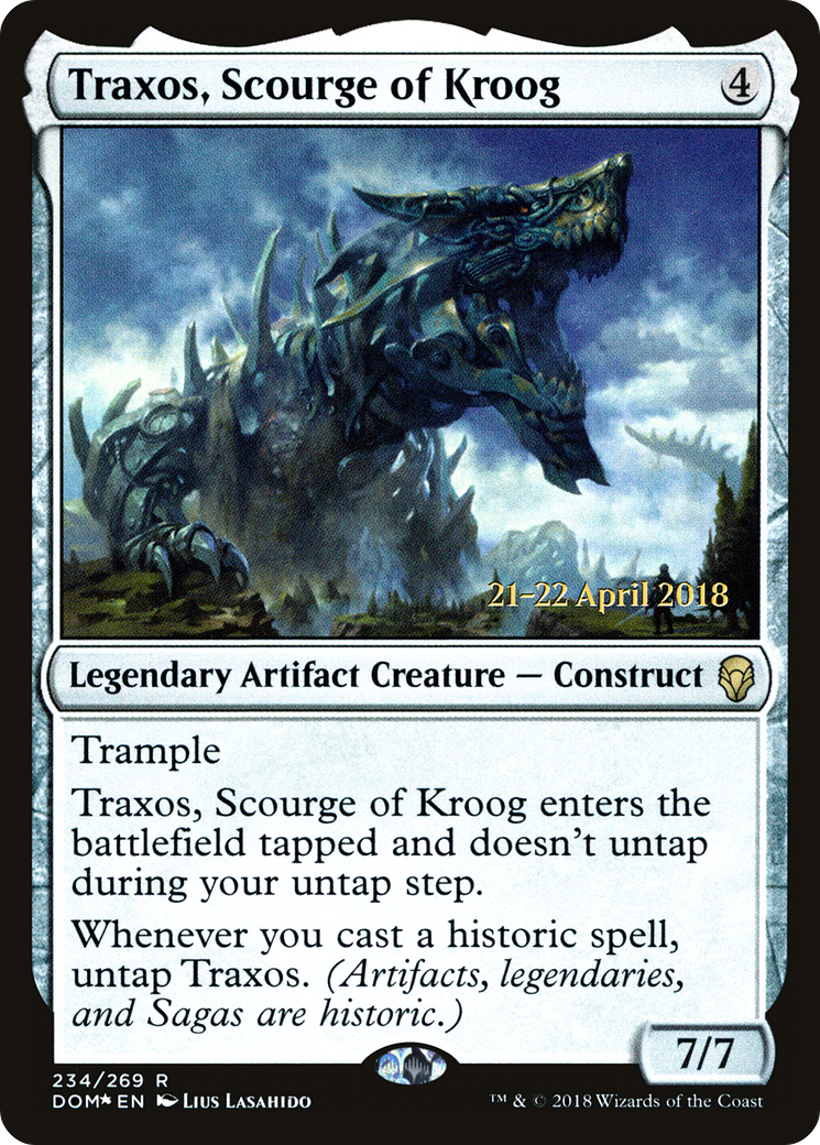Traxos, Scourge of Kroog (PRE-234) - Dominaria Promos Foil