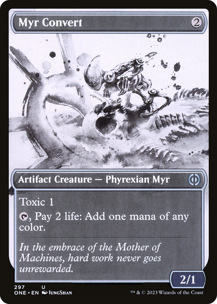 Myr Convert (Showcase) (ONE-297) - Phyrexia: All Will Be One: (Showcase)