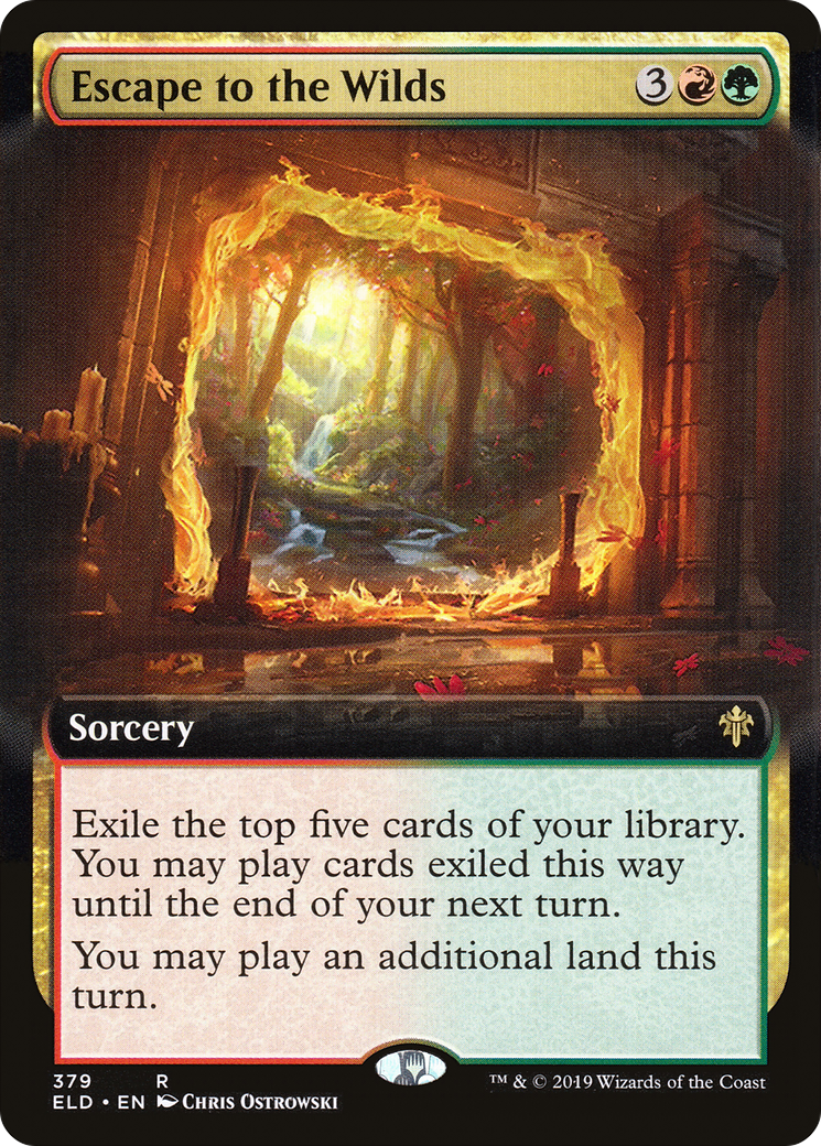 Escape to the Wilds (Extended Art) (ELD-379) - Throne of Eldraine: (Extended Art)