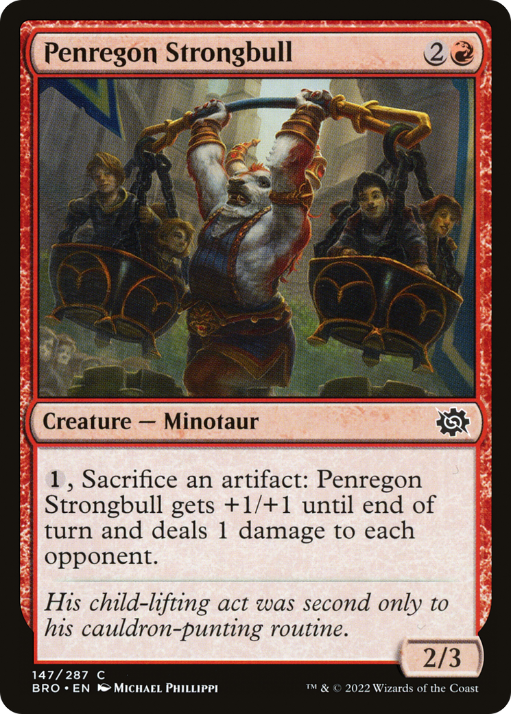 Penregon Strongbull (BRO-147) - The Brothers' War Foil