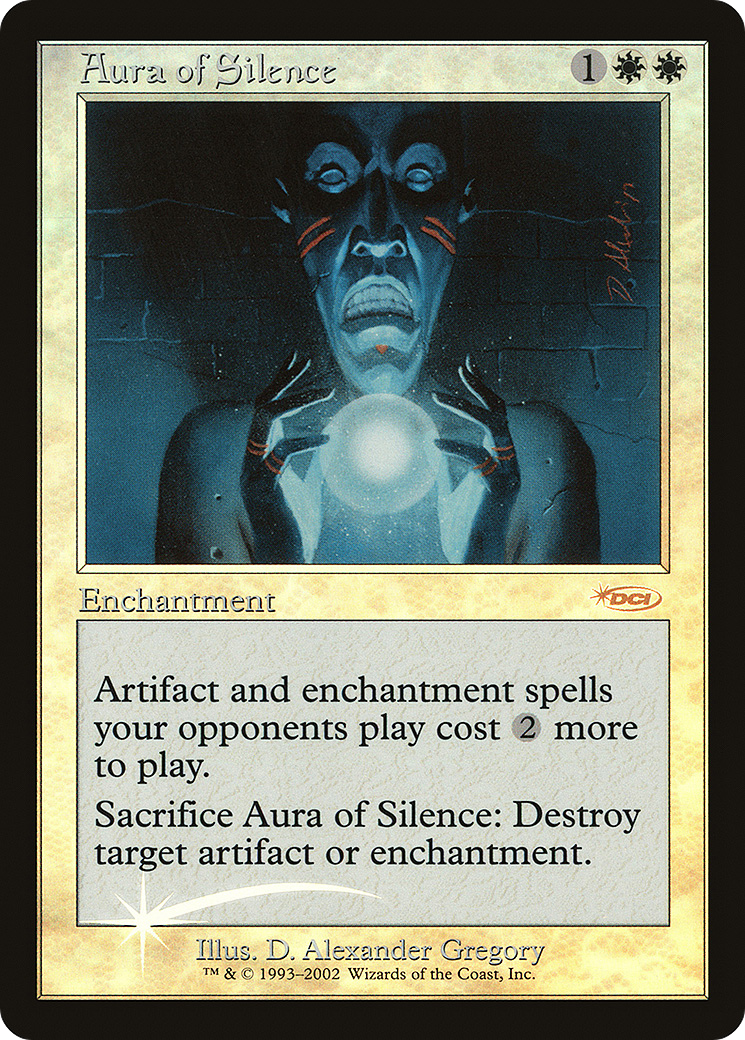 Aura of Silence (FNM-008) - Friday Night Magic 2002 Foil